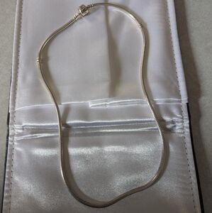 Pandora sterling silver snake chain necklace